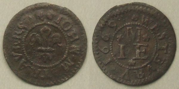 Westbury, John Matravers farthing 1669